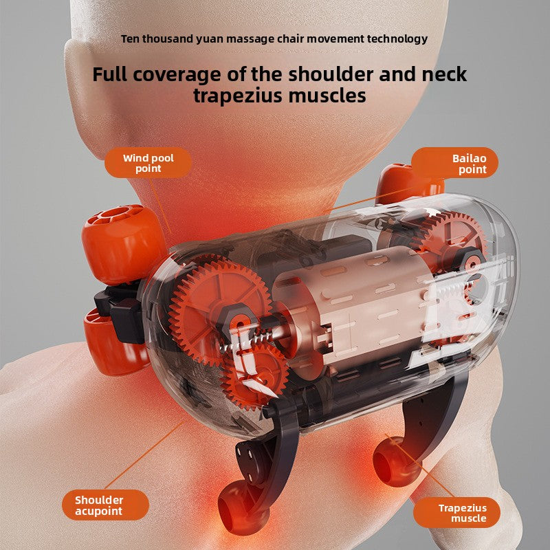 Rechargeable Neck and Shoulder Massager with Heat Therapy